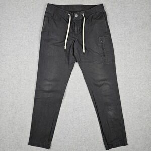 Vuori Men's Large Gray Black Ripstop Climber Pants Jogger Hiking Activewear V412